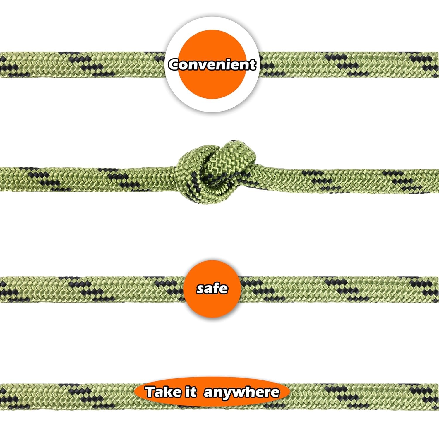 Wellmax Diamond Braid Nylon Rope – Extra Thick All Purpose Braided Flag Line Utility Line with Shock Absorption – UV Resistant, High Strength & Weather Resistant - 3/8" X 50FT