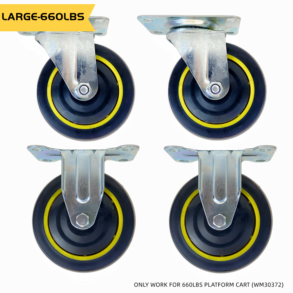 Wellmax 660LBS Platform Cart Replacement Wheels for WM30372, WM30376 & WM30382 only