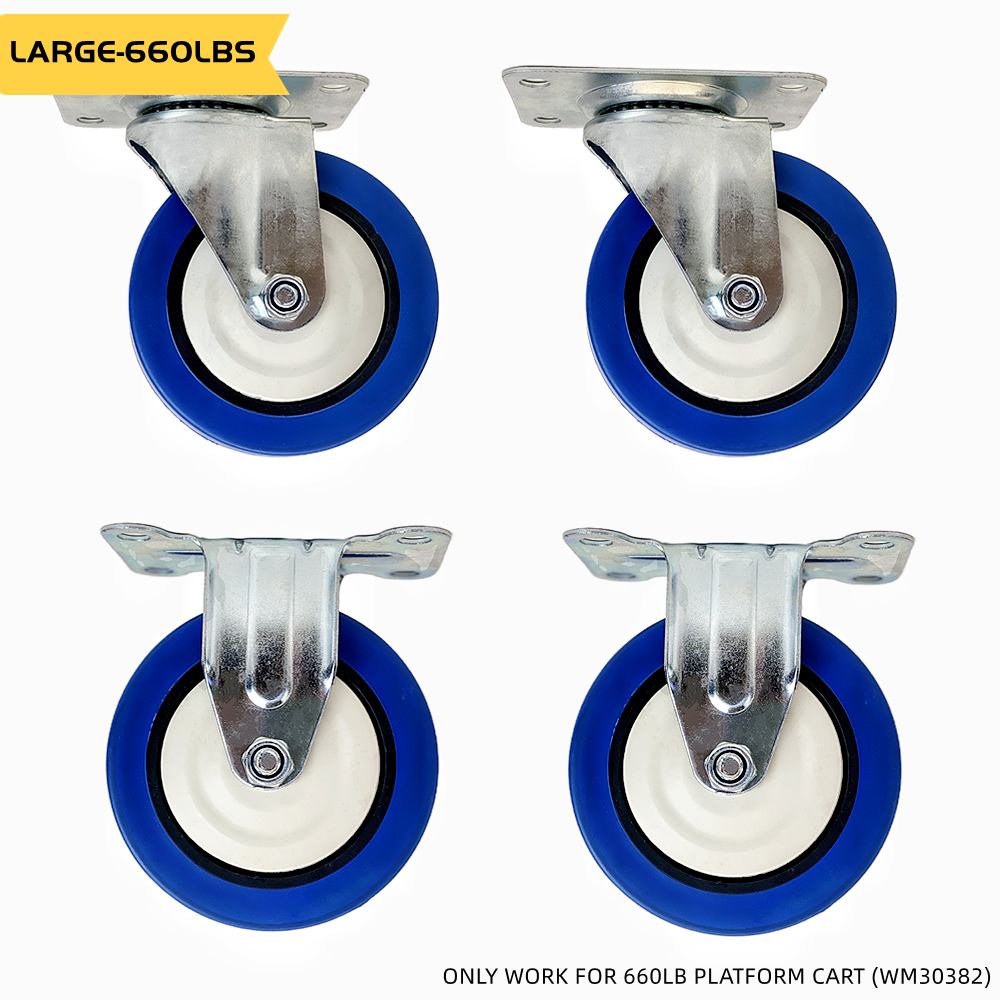Wellmax 660LBS Platform Cart Replacement Wheels for WM30372, WM30376 & WM30382 only