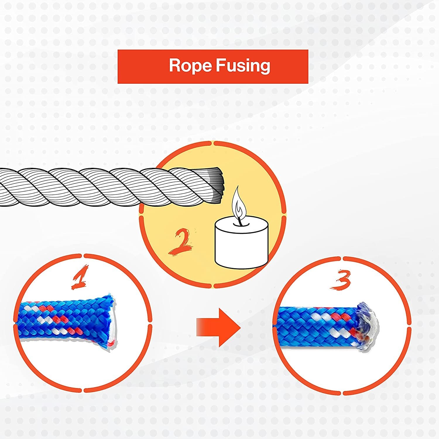 Wellmax Diamond Braided Polypropylene Rope with UV Treatment and Weather Resistant, 4 Pack 3/16 inch x 50ft Multi-Color