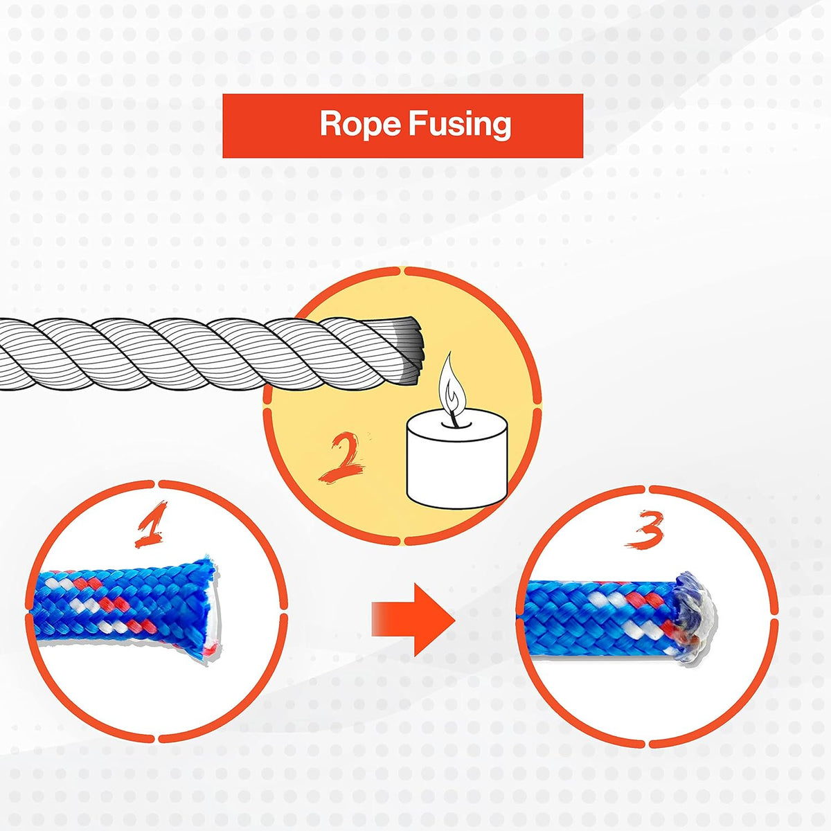 Wellmax Diamond Braided Polypropylene Rope with UV Treatment and Weather Resistant, 4 Pack 3/16 inch x 50ft Multi-Color