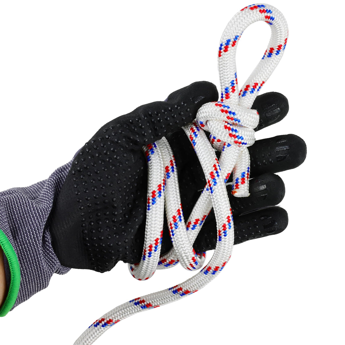 Wellmax Diamond Braid Nylon Rope – Extra Thick All Purpose Braided Flag Line Utility Line with Shock Absorption – UV Resistant, High Strength & Weather Resistant - 3/8" X 50FT