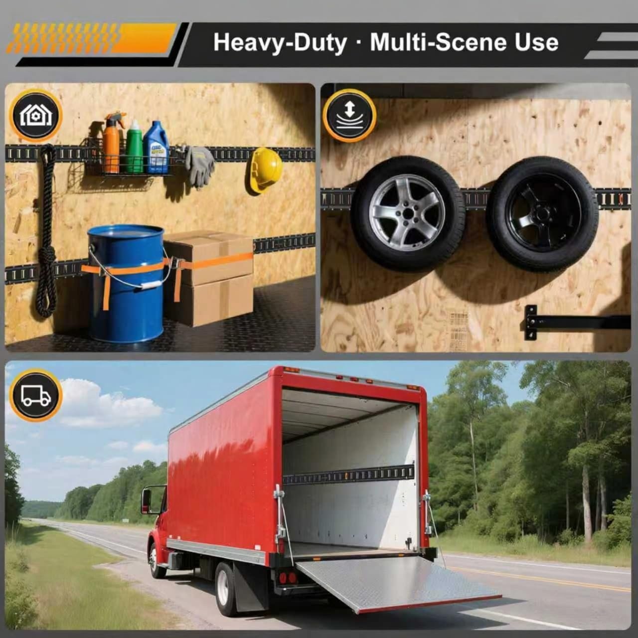 Wellmax 36PC E Track Rail Kit – Heavy Duty Rails, Ratchet Straps, O-Rings & Tie-Offs – E Track Accessories for Enclosed Trailers, Trucks, Vans & Cargo Tie Down Systems