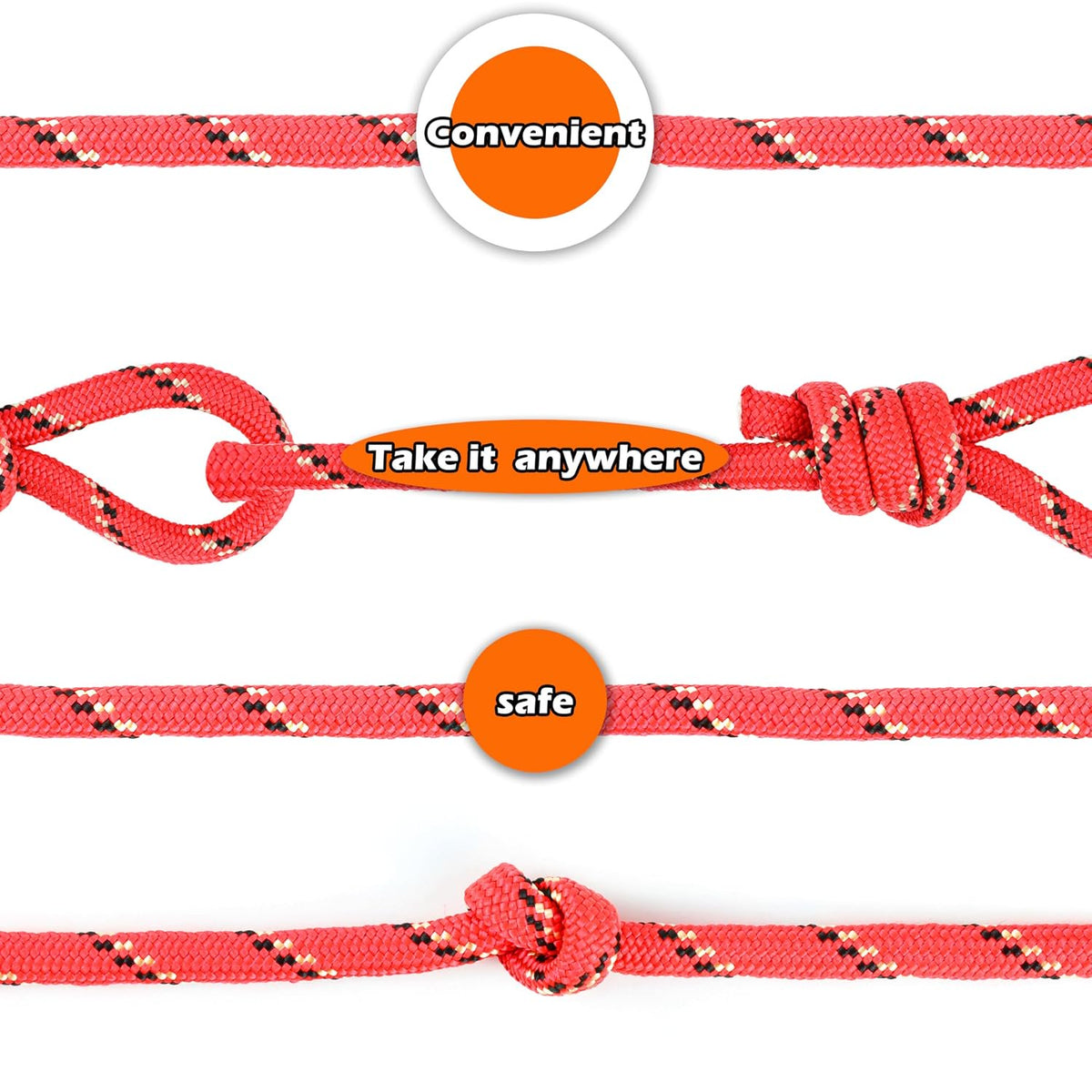 Wellmax Diamond Braid Nylon Rope – Extra Thick All Purpose Braided Flag Line Utility Line with Shock Absorption – UV Resistant, High Strength & Weather Resistant - 3/8" X 50FT