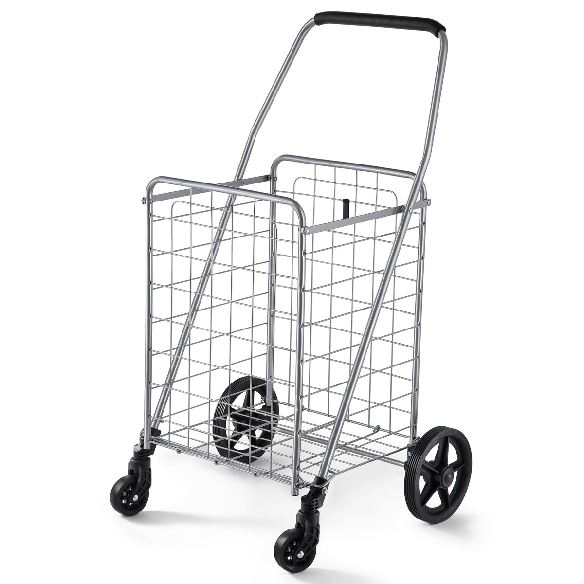 Wellmax WM99024S folding shopping cart with swivel wheels