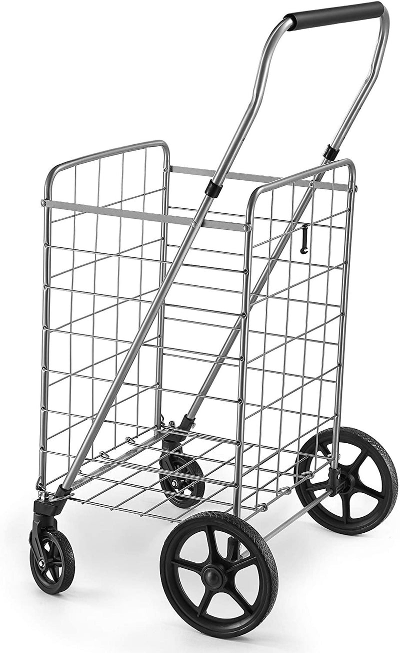 Heavy Duty Personal Grocery Shopping Cart With Wheels — Rickle.